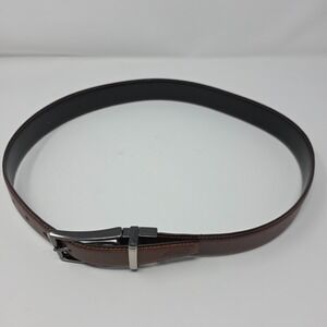 Robert Graham Belt Mens Size 32 Brown Black Genuine Leather Classic
